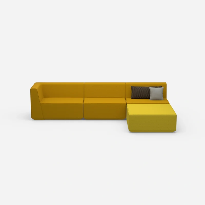 Ecksofa in Gelb