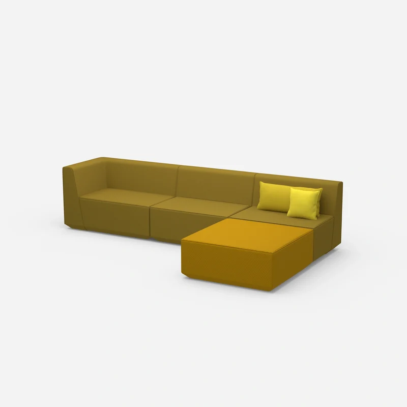 Ecksofa in Gelb