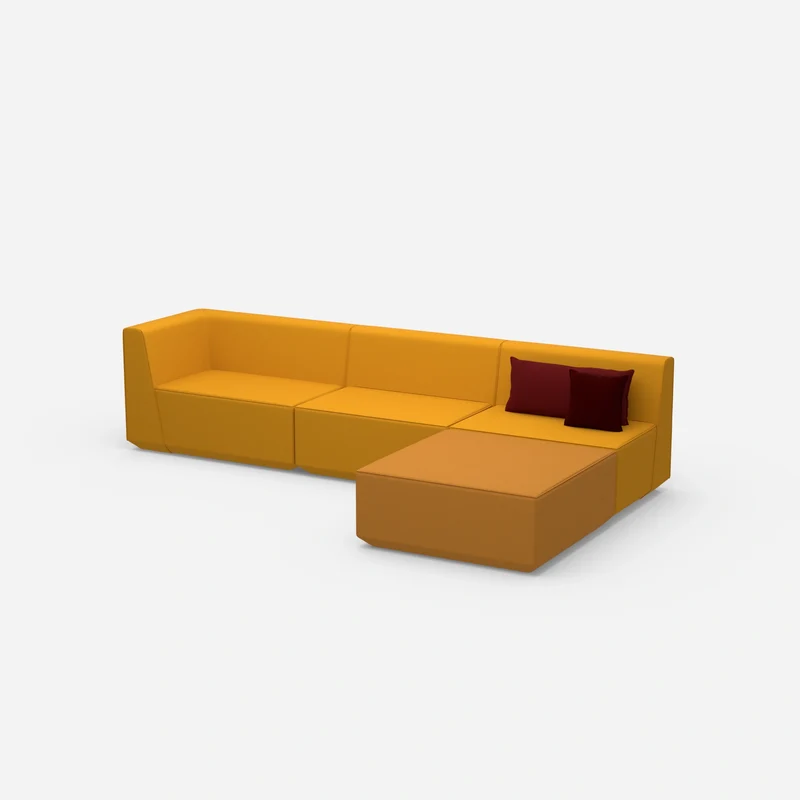 Ecksofa in Gelb