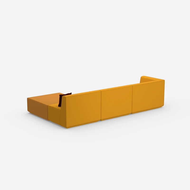 Ecksofa in Gelb