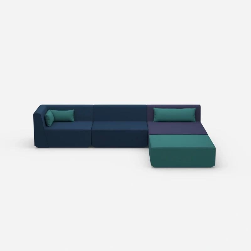 Modulares Ecksofa groß zum Schlafen