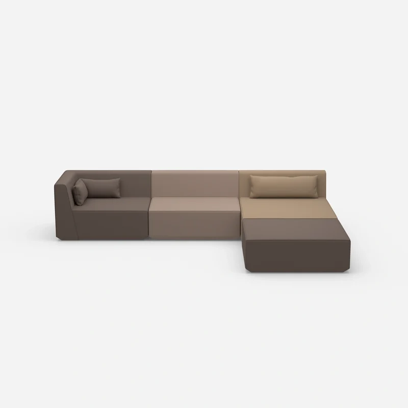 Modulares Ecksofa groß zum Schlafen