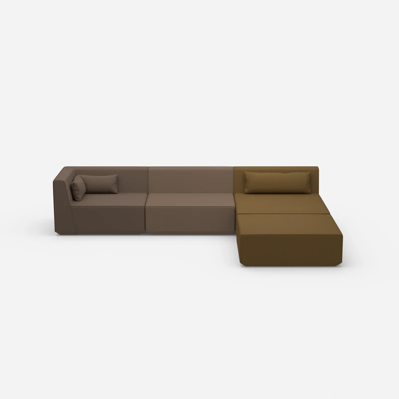 Modulares Ecksofa groß zum Schlafen