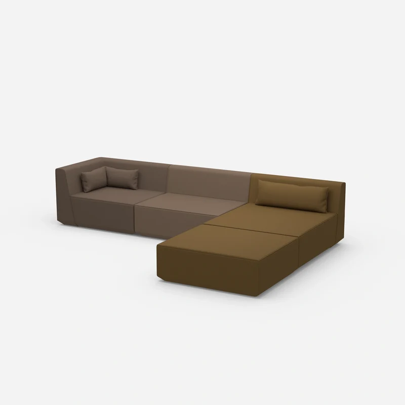 Modulares Ecksofa groß zum Schlafen