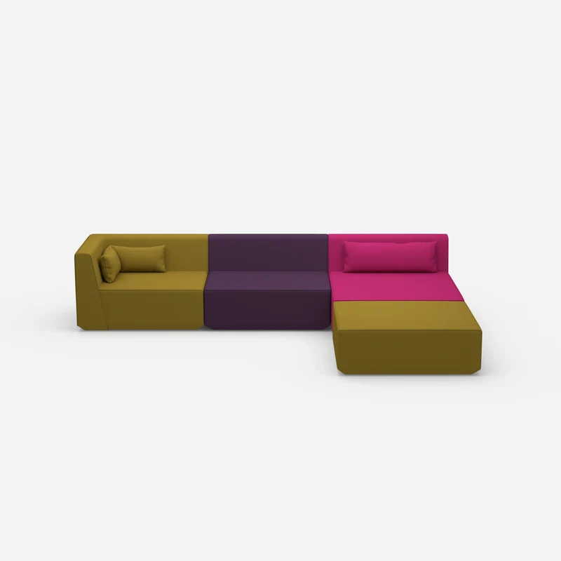 Modulares Ecksofa groß zum Schlafen
