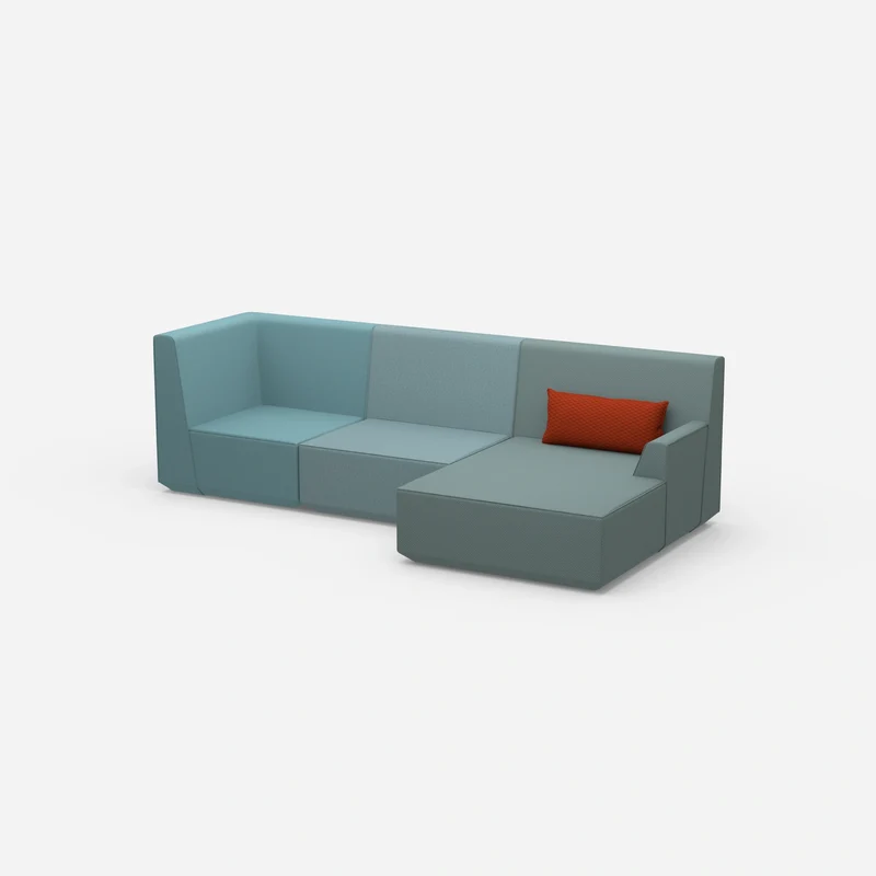 Modernes breites Ecksofa