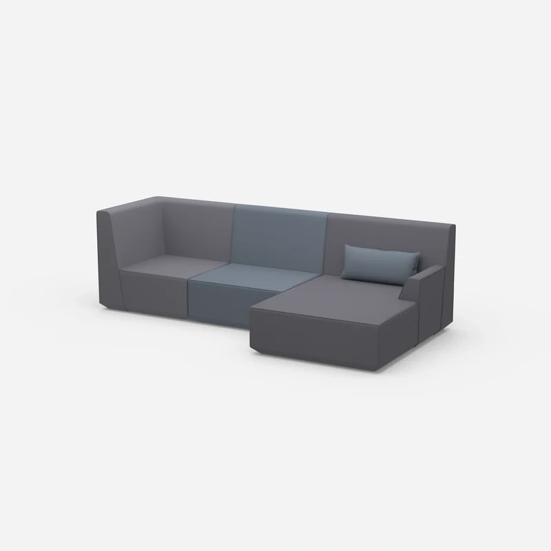 Modernes breites Ecksofa
