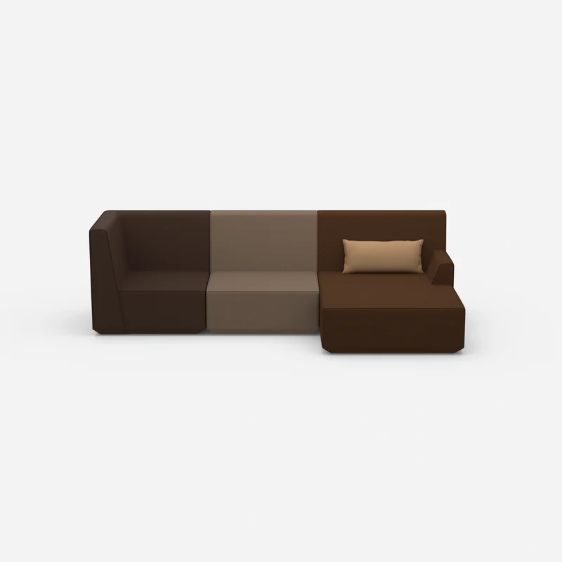 Modernes breites Ecksofa