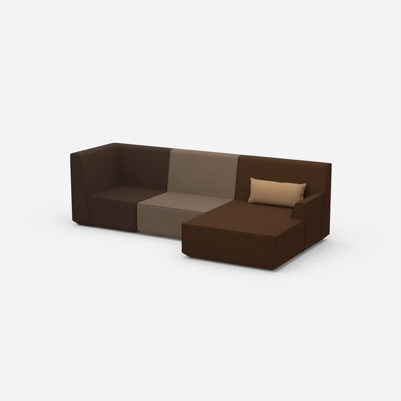 Modernes breites Ecksofa