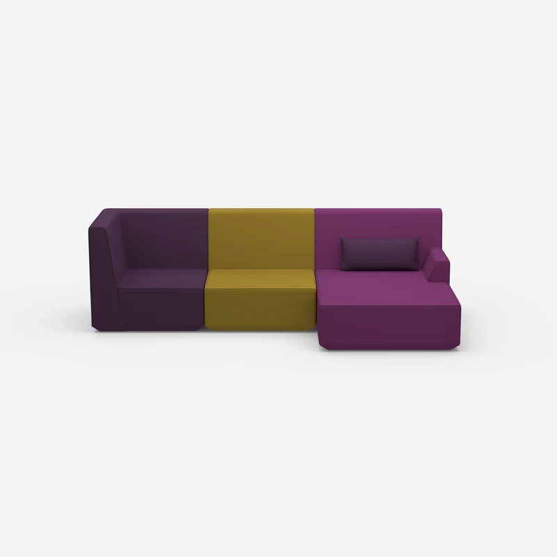 Modernes breites Ecksofa