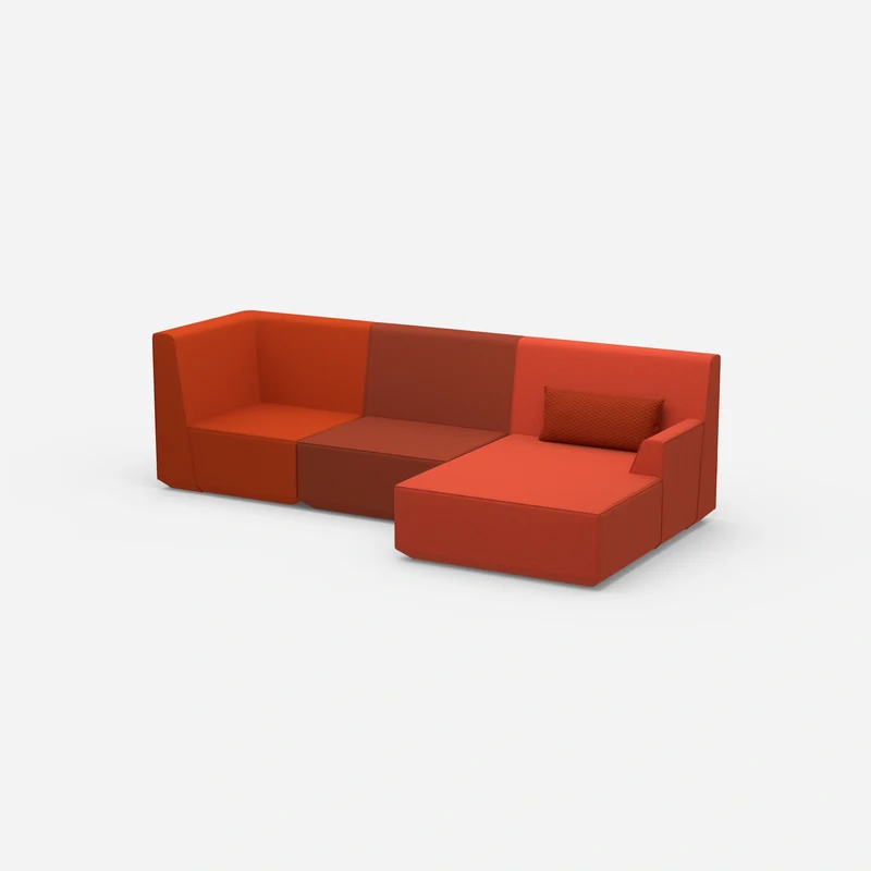 Modernes breites Ecksofa