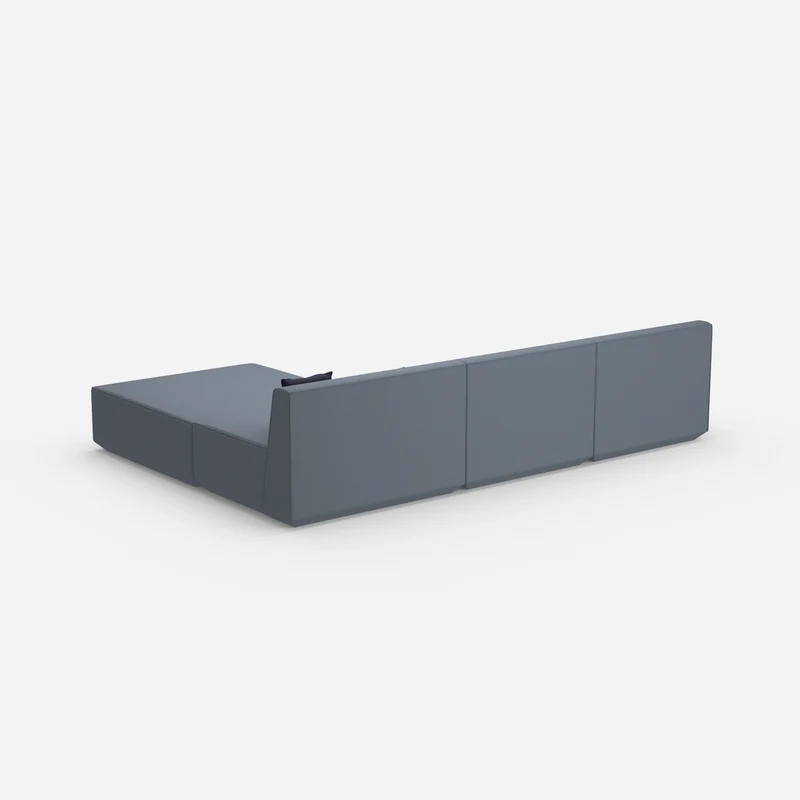 Modulares Ecksofa blau