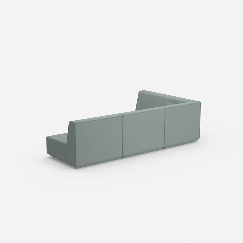 Blaue Eckcouch
