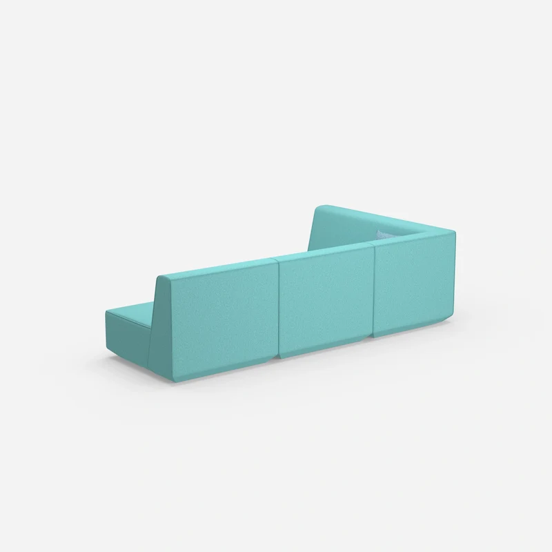 Blaue Eckcouch