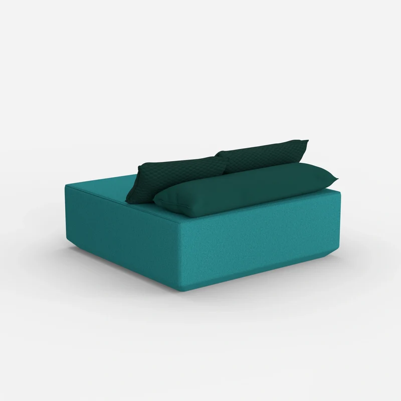 Sitzpouf türkis