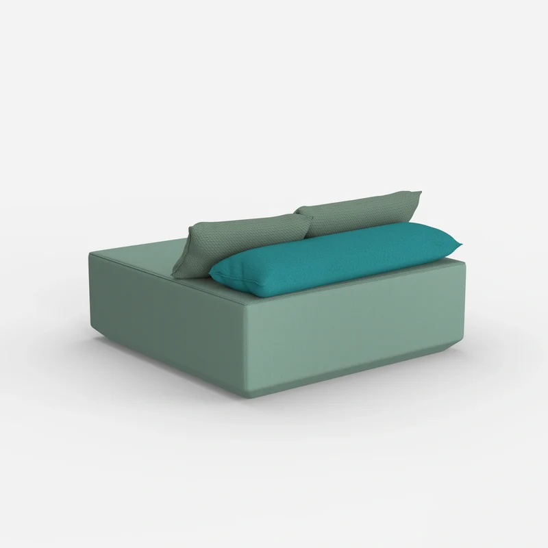 Sitzpouf türkis