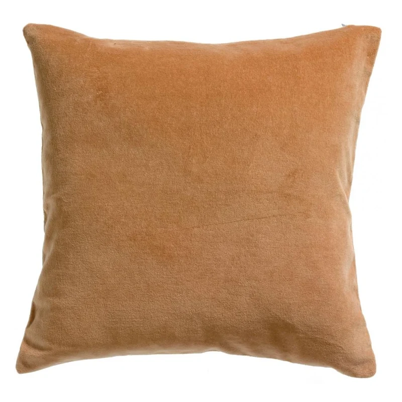 Coussin velours Ocre