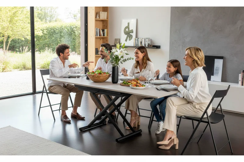 Table basse relevable modulable - Sirio