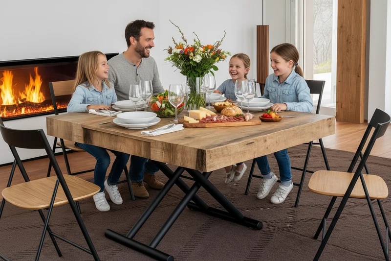 Table basse relevable et transformable - Diario