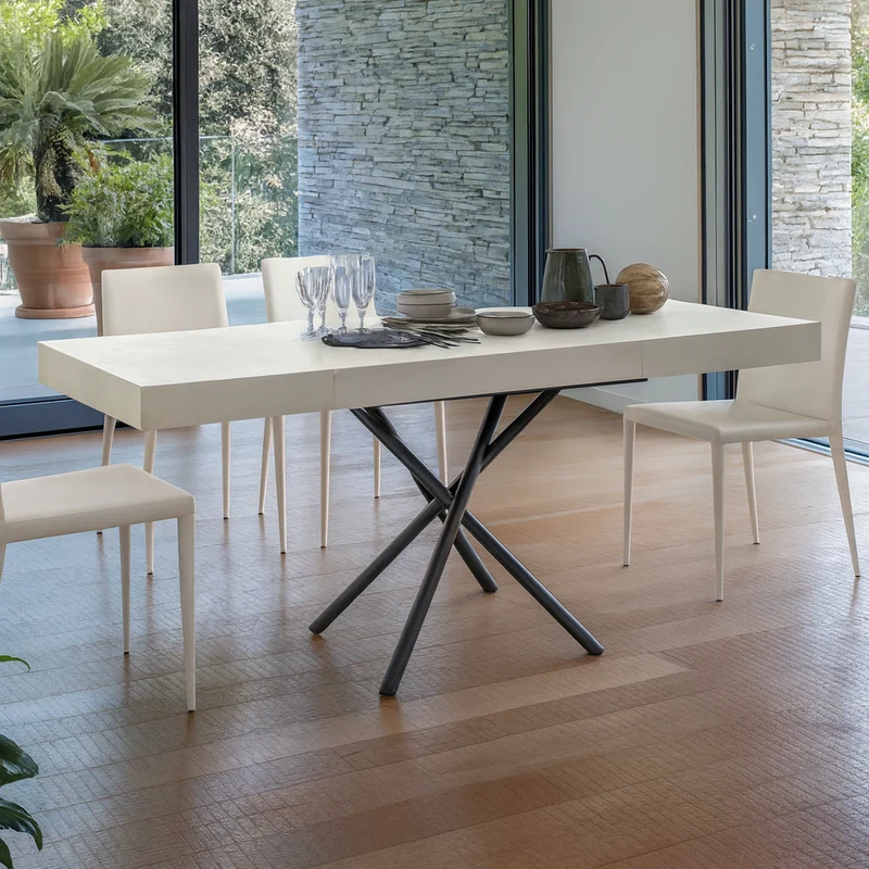 Table basse relevable extensible effet béton – Iris