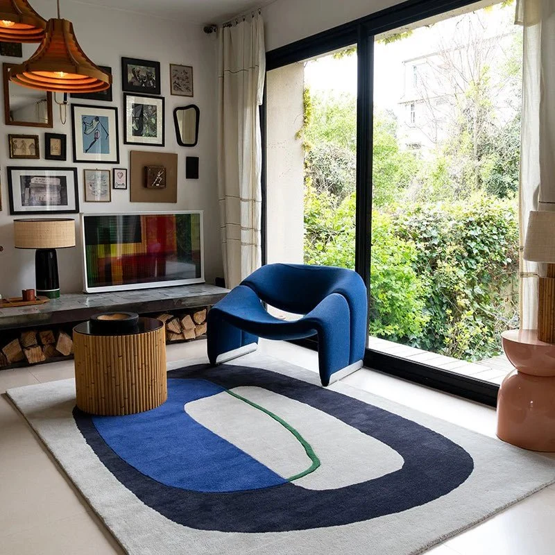 Tapis Inclusion bleu électrique