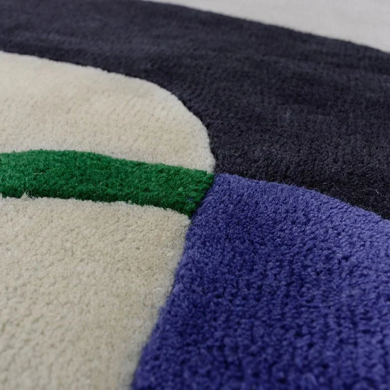 Tapis Inclusion bleu électrique