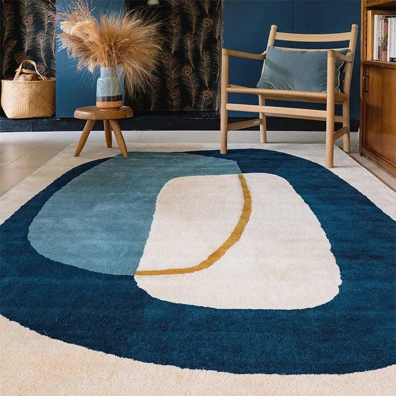 Tapis Inclusion bleu orage