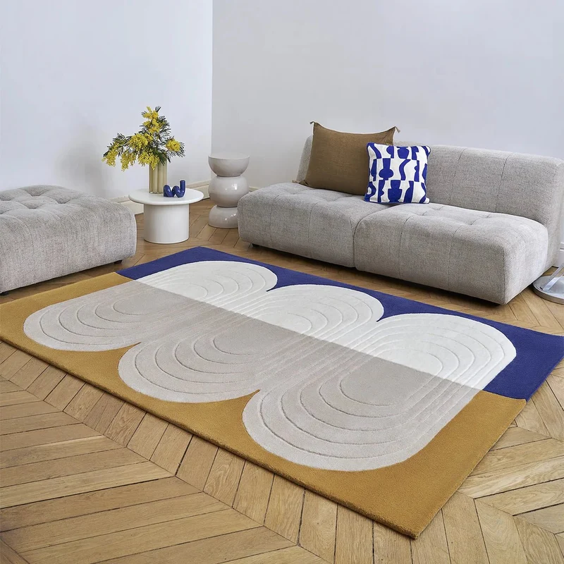 Tapis Bibelot safran & bleu