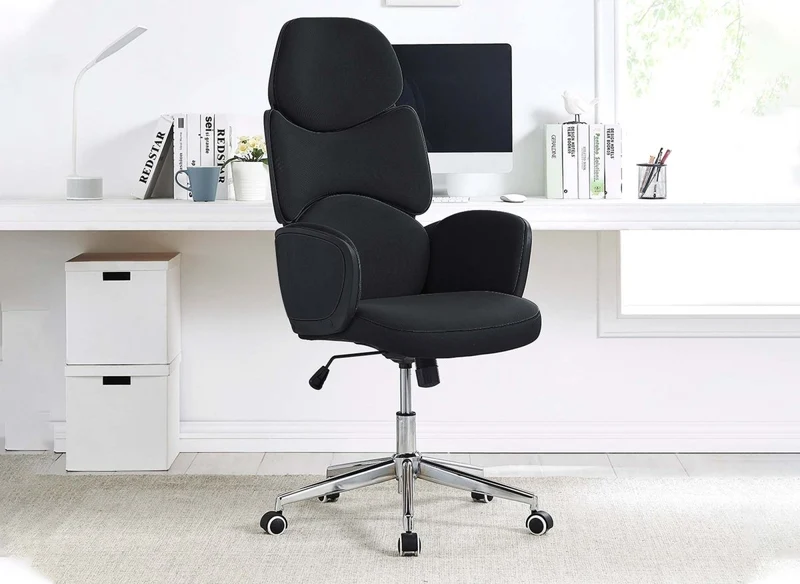 Fauteuil de bureau noir ALFA