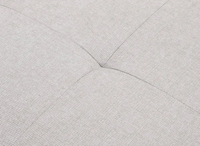Canapé d'angle convertible en tissu beige MONICA - Angle droit