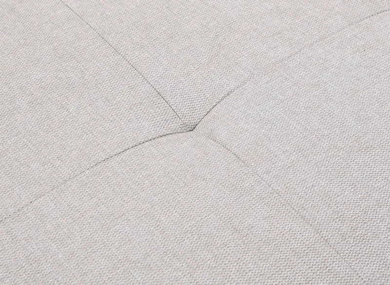 Canapé d'angle convertible en tissu beige MONICA - Angle gauche