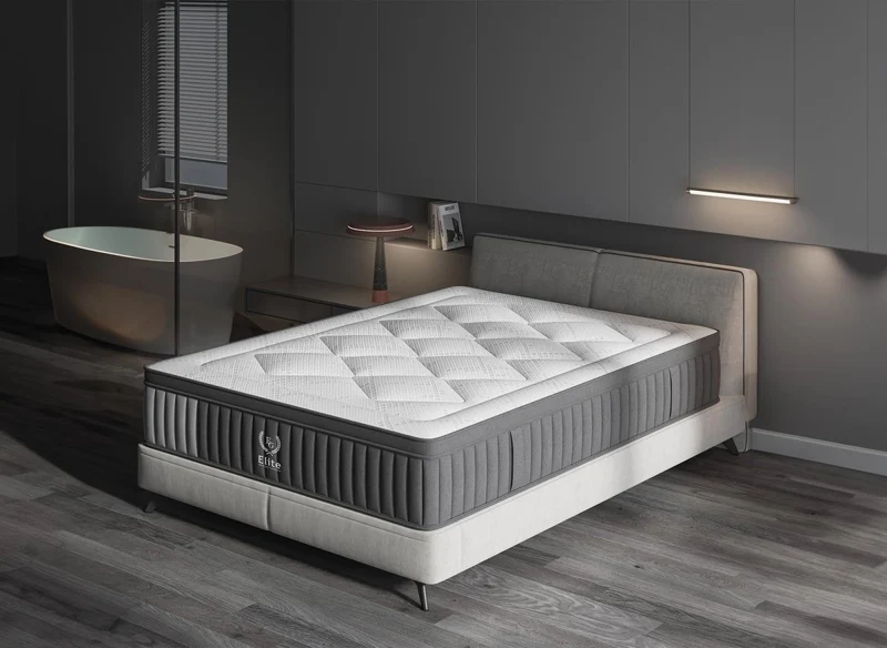 Matelas hybride ressorts ensachés 140 x 190 cm épaisseur 30 cm ASTRO