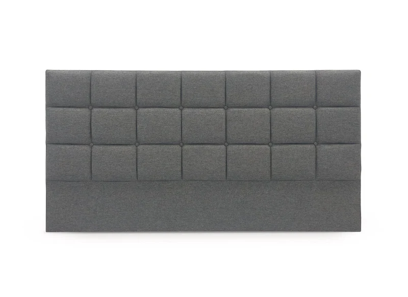 Tête de lit en tissu gris design 160 cm ALVERA