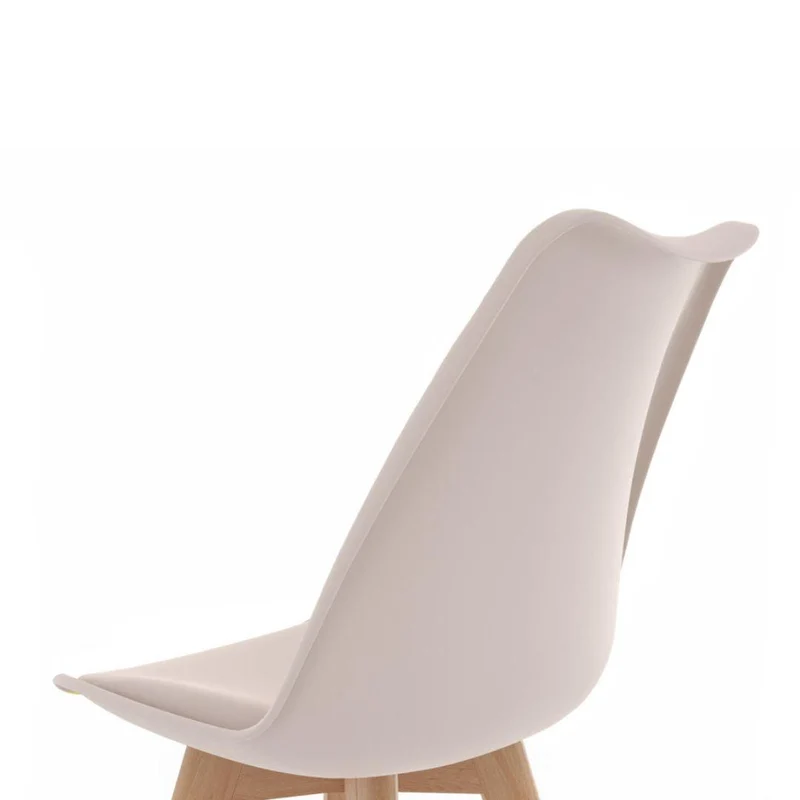 Lot de 2 chaises scandinaves Nordia beige