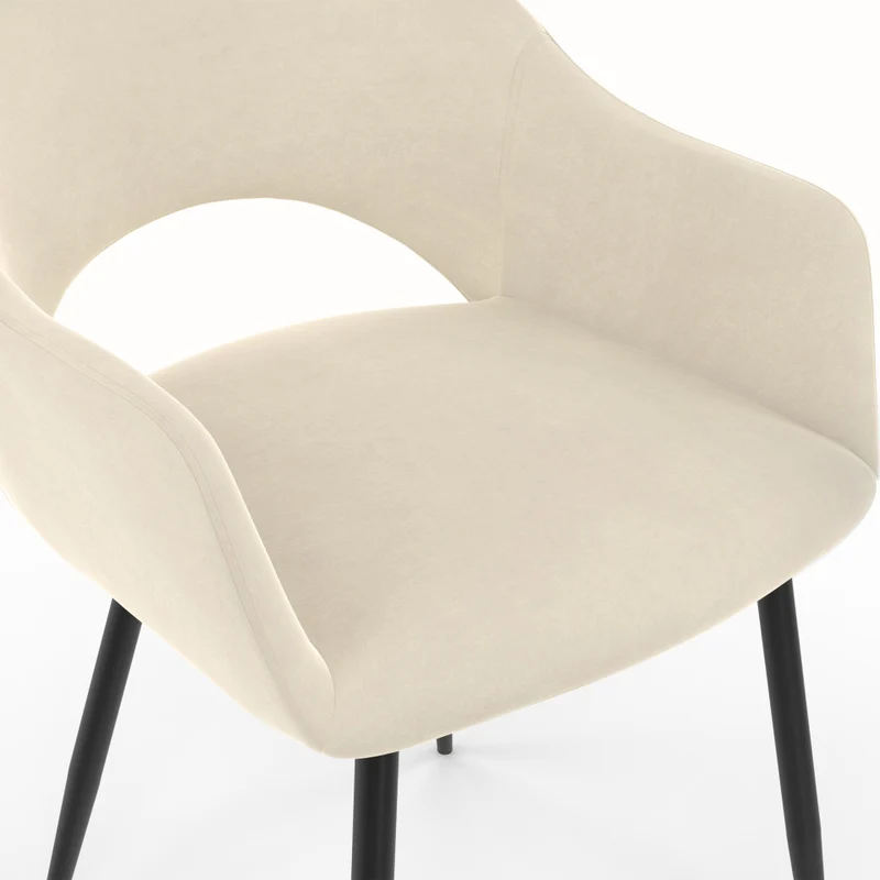 Lot de 2 chaises Rebecca Beige