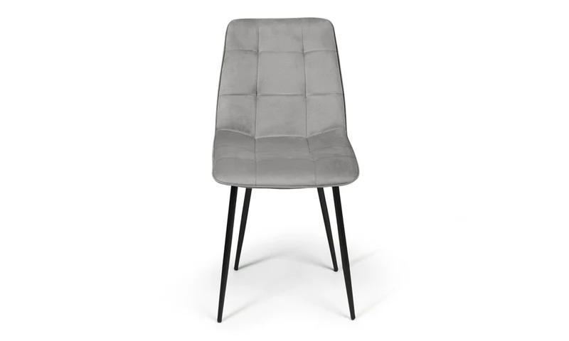 Lot de 4 chaises Linda Gris clair
