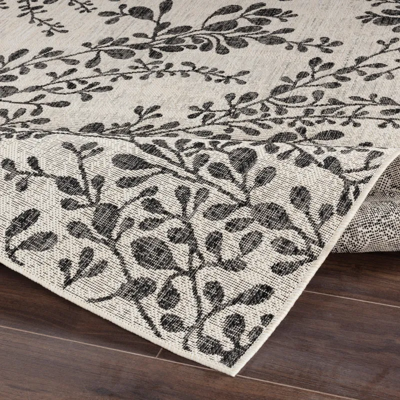 HASSELT Tapis d'Extérieur/Intérieur Ivoire/Gris 120x170