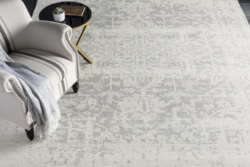 Tapis Vintage Oriental Gris/Blanc Syracusa