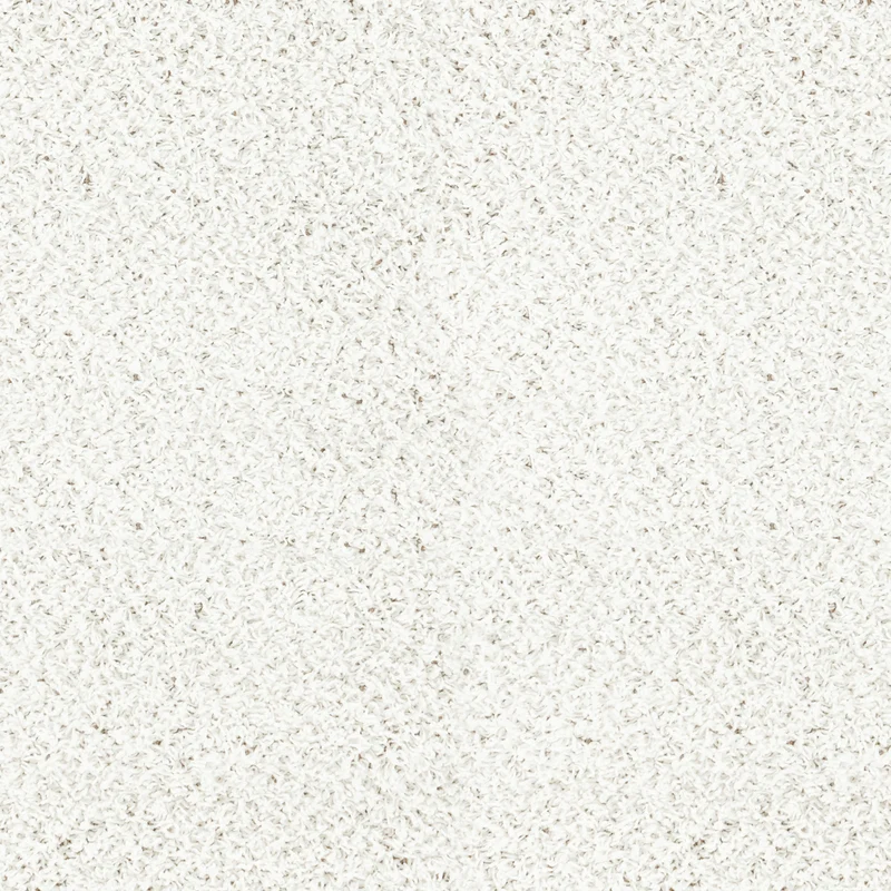 Tapis Rond Shaggy Moderne Blanc Rond Boracay