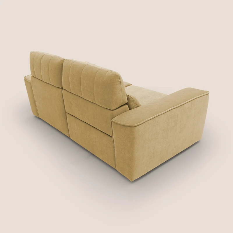 Clark Canapé modulable avec option relax électrique en tissu imperméable et détachable T17 jaune