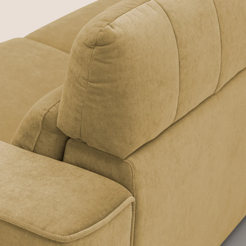 Clark Canapé modulable avec option relax électrique en tissu imperméable et détachable T17 jaune