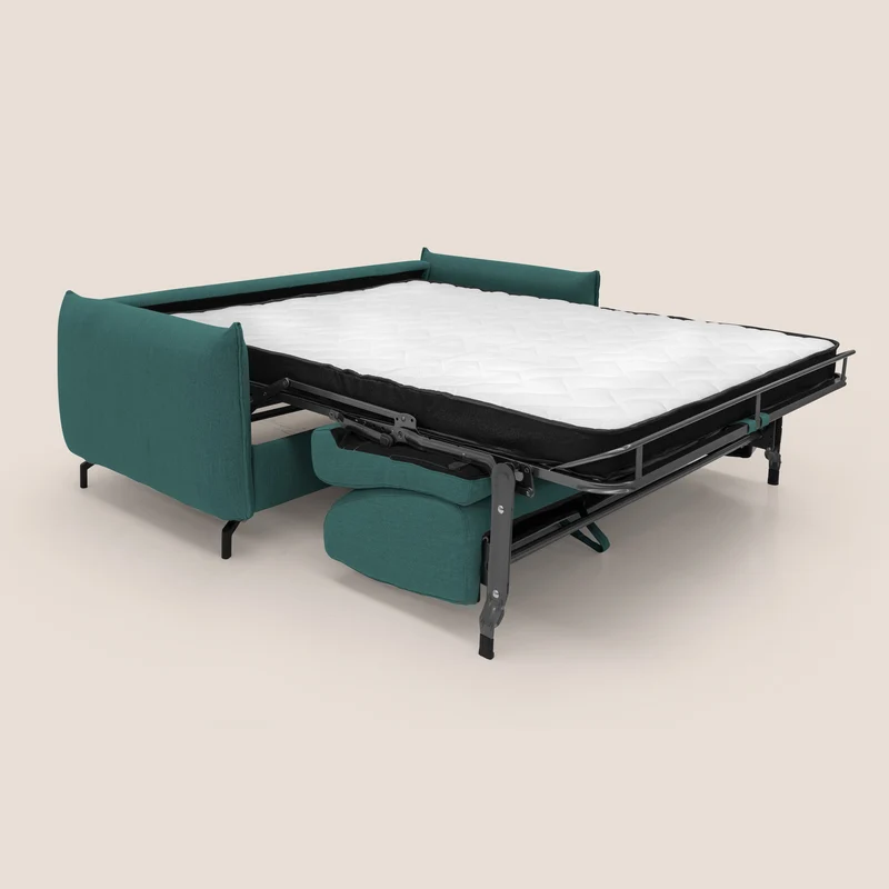 Scarlet canapé convertible en tissu mixte coton imperméable T19 bleu canard