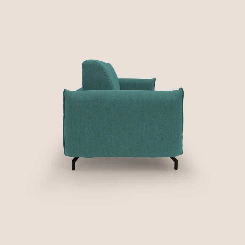 Scarlet canapé convertible en tissu mixte coton imperméable T19 bleu canard