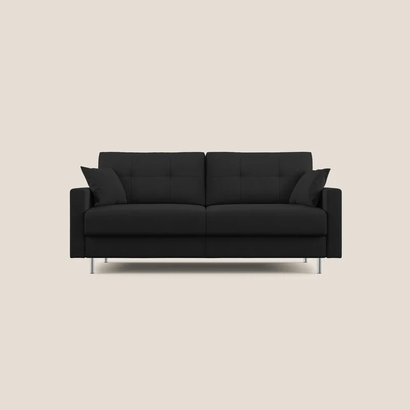 Megan canapé convertible en microfibre détachable T11 noir