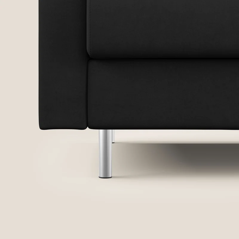 Megan canapé convertible en microfibre détachable T11 noir