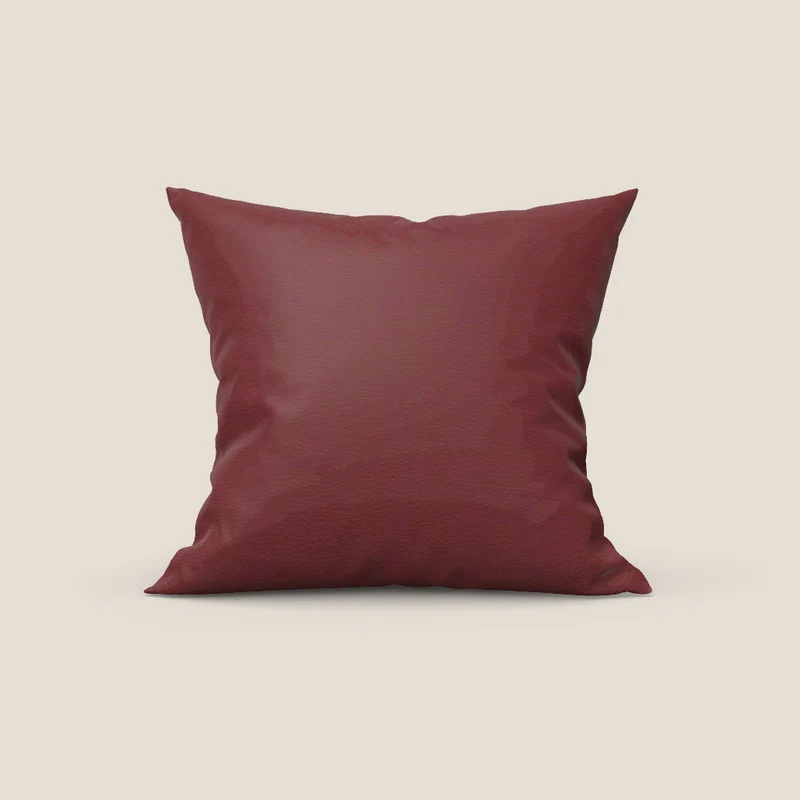 Coussin Florida disponible en plusieurs couleurs, fabriqué en simili cuir résistant et imperméable T04 bordeaux