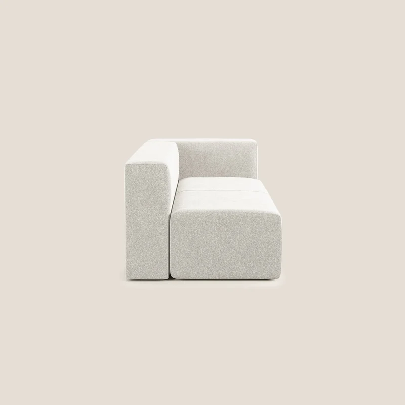 Nettuno module d'angle/latéral maxi en bouclette douce T07 blanc