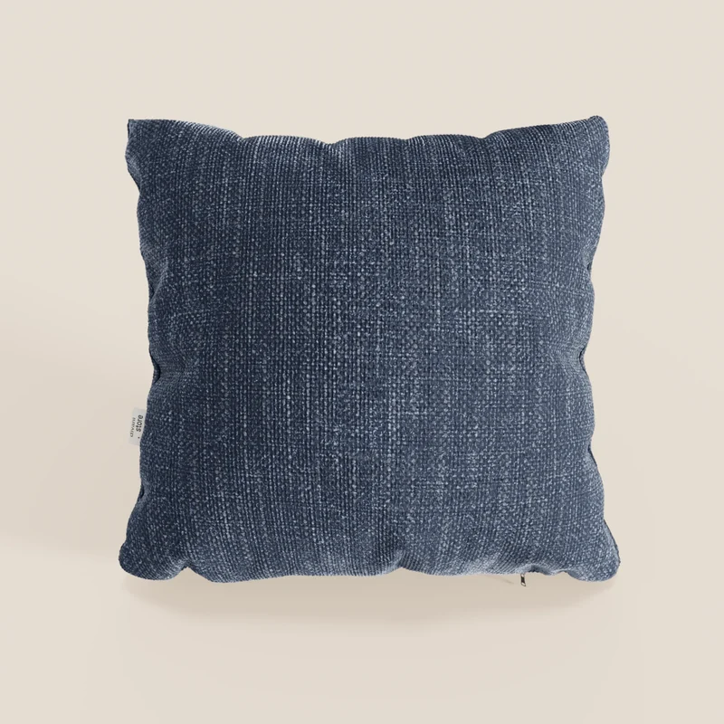 Lyon coussin disponible en plusieurs couleurs, fabriqué en tissu tressé imperméable doux T06 bleu