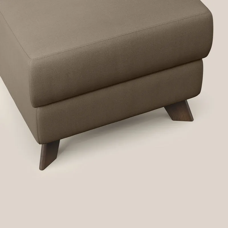 Moon Pouf coffre aux pieds hauts en microfibre imperméable T11 marron