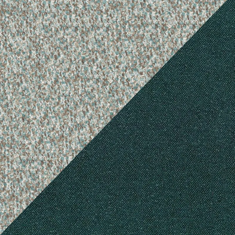Soleil lit rembourré design avec pieds hauts en métal en bouclette détachable T12 vert